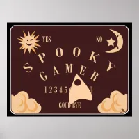 Spooky Gamer Epic Boardgame Illustration Art Poster