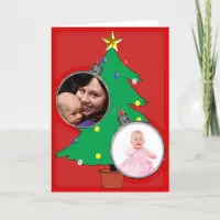 Christmas Tree with Your Photos Holiday Card