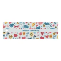 Crayon Pastel Heart & Flowers Ruler