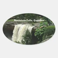 Noccalula Falls, Gadsden, Alabama Oval Sticker