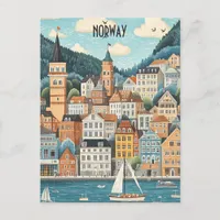 Travel to Norway Postcard