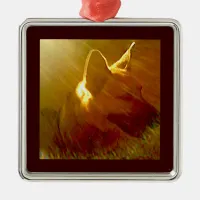 Shine On Me German Shepherd #1 Metal Ornament