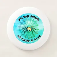 Cute Spider Inspirational Quote Monogram on green  Wham-O Frisbee