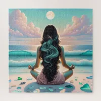 Harmony Meditation on Beach   Jigsaw Puzzle