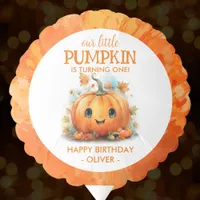 Cute Little Pumpkin Birthday Party Balloon