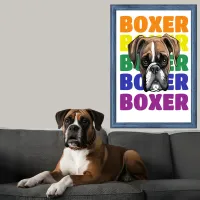 Boxer Dog poster wall art