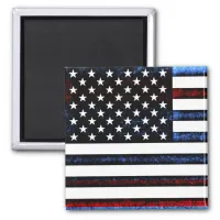 US American Flag Patriotism Postage Magnet
