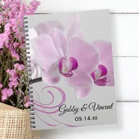 Pink Orchid Elegance Wedding Notebook