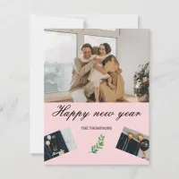 Elegant Simple Modern new years  Holiday Card