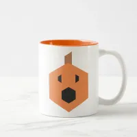 Double-Sided Surprised Jack-o-Lantern Two-Tone Coffee Mug