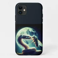 Fat Snake and Cicada Bug In the Moonlight iPhone 11 Case