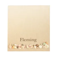 Personalized Beach Sand with Seashells Notepad