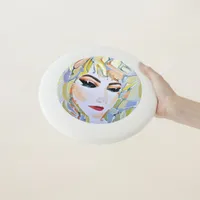 Surreal girl watercolor painting Wham-O frisbee