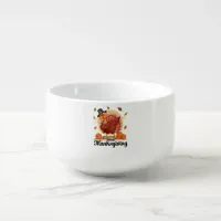 Happy Thanksgiving Typography Soup Mug