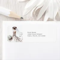 Modern Bride Wedding Label