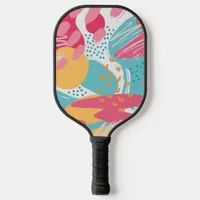 Colorful Abstract Pickleball Paddle