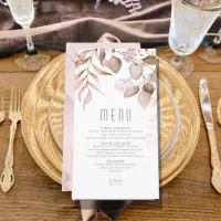 Dreamy Foliage Wedding V1 Blush Pink ID817 Menu