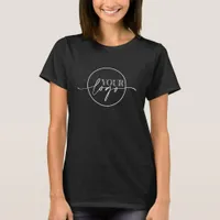 Business Logo Custom Staff Apparel w/ Company Logo T-Shirt