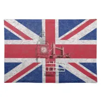 Flag and Symbols of Great Britain ID154 Cloth Placemat