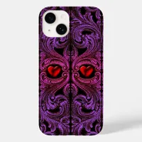 Goth Purple Ornament With Heart iPhone 6 Case