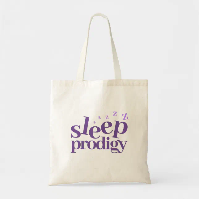 Cute Sleep Prodigy Word Art Tote Bag