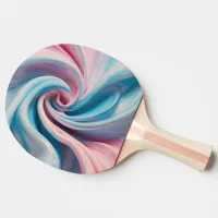 Pink and Blue Pastel Marble | Ping Pong Paddle