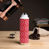 Christmas Holiday Charm Pattern 04 -  Water Bottle