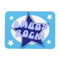 Ambulance Driver Ambos Rock Fun Blue Magnet