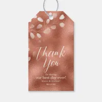 Thank You Snowdrops Wedding Copper ID726 Gift Tags