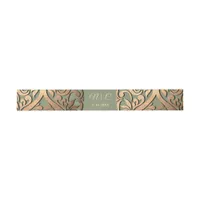 Sage Green Gold Wedding Belly Band Elegant Luxury