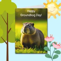 Happy Groundhog Day | Shadows or Sun Card