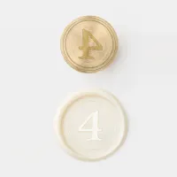 Number 4 Craft Birthday Age Numeral Envelope Wax Seal Stamp