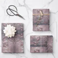 Blossoming Serenity Ethereal Pink Fantasy Art Wrapping Paper Sheets