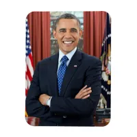 President Barack Obama 2nd Term Official Portrait Magnet