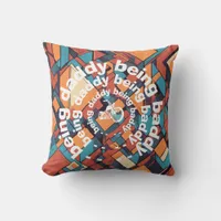 Baddy Daddy Chopper, Geometric Rebel Design Throw Pillow