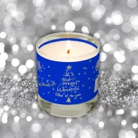 Merry and Bright Christmas in Silver and Blue | Scented Candle