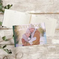 Thumbnail for Green And Gold Christmas Wedding Photo Guest Book