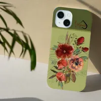 Vintage Fall Flowers Case-Mate iPhone Case