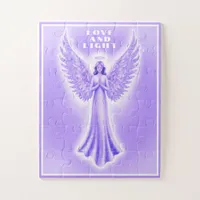 Love And Light Purple Healing Angel 30 Piece Jigsaw Puzzle