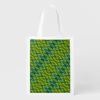 Polyester Bag - Kaleidoscopic Pattern in Greens