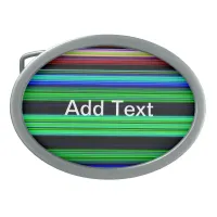 Thin Colorful Stripes - 1 Belt Buckle