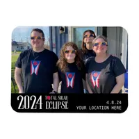 Horizontal Total Solar Eclipse 2024 Commemorative Magnet