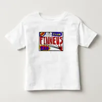 Boy's Name Finneus Spider Web Super Powers Toddler T-shirt