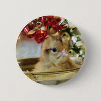 Christmas Chick Button