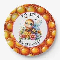 Honey bee themed Girl's Baby Shower  Paper Plates