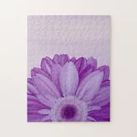 Amethyst Purple Gerbera Daisy Flower Jigsaw Puzzle