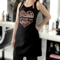 Rose Gold Beauty Salon Tools Heart Hair Stylist Apron