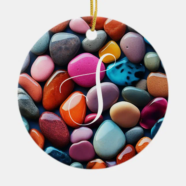 Colorful Stones Ceramic Ornament