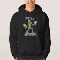 Happy Hallodink | Halloween and Pickleball Pun Hoodie