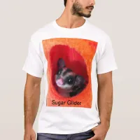 Sugar Glider in Orange Hanging Bed T-Shirt